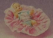 Galoob - Bouncin' Babies - Crawlin' Baby and Her Carry Basket - Doll